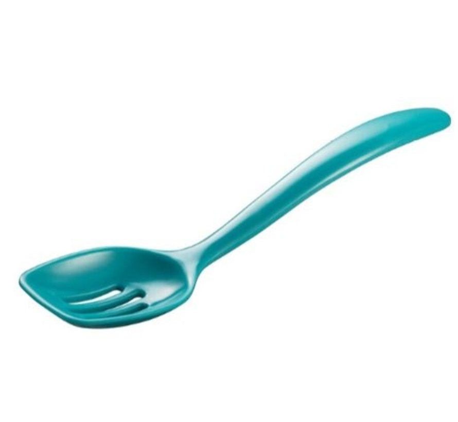 Mini Slotted Spoon 7.5" - Turquoise