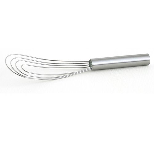 Best Manufacturers 10" Flat Roux Whisk - Metal Handle