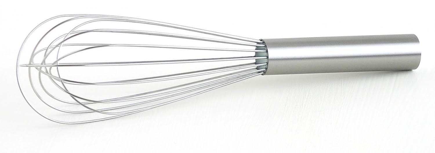 Silicone & Stainless Steel 10 Flat Whisk