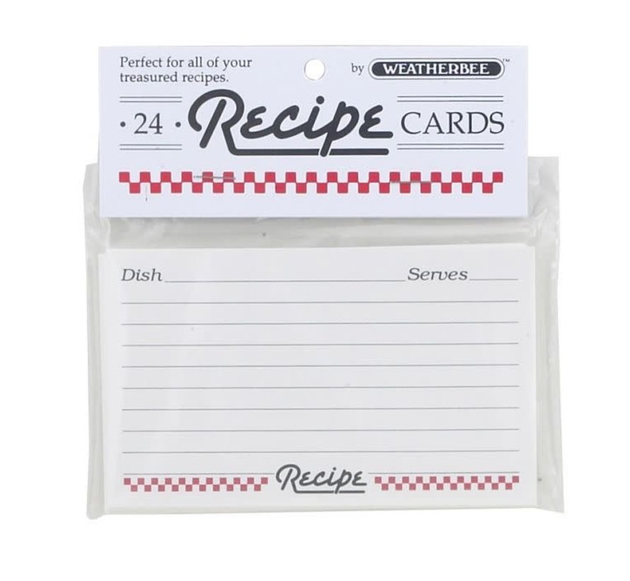 Recipe Cards 3" x 5"