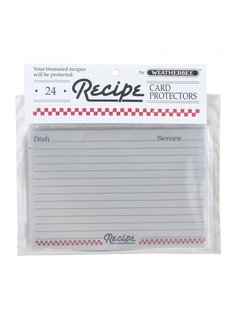 Weatherbee Recipe Card Protectors 4" X 6"