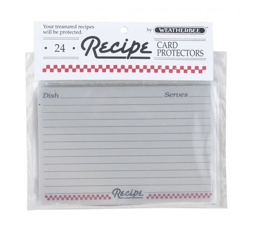 Recipe Card Protectors 4" X 6"