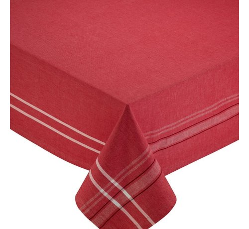 DII Red French Chambray Table Cloth 60" x 104"