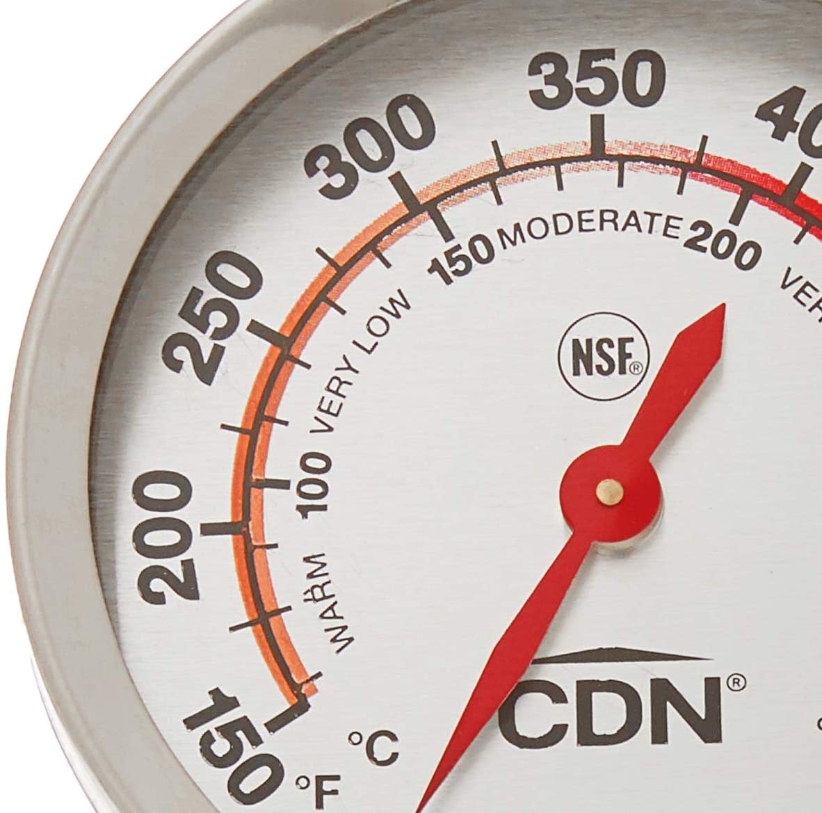  CDN DOT2 ProAccurate Oven Thermometer, The Best Oven Thermometer  for Instant Read in Food Cooking. Stainless Steel For Monitoring Oven  Temperatures. Large Dial. NSF Certified.: Home & Kitchen