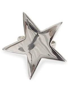 DII 5 Point Silver Star Napkin Ring