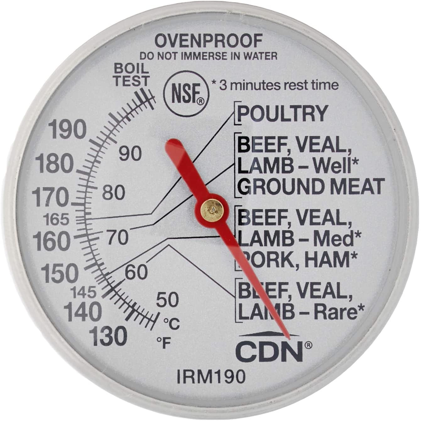 CDN ProAccurate GLOW Dial Meat & Poultry Cooking Thermometer