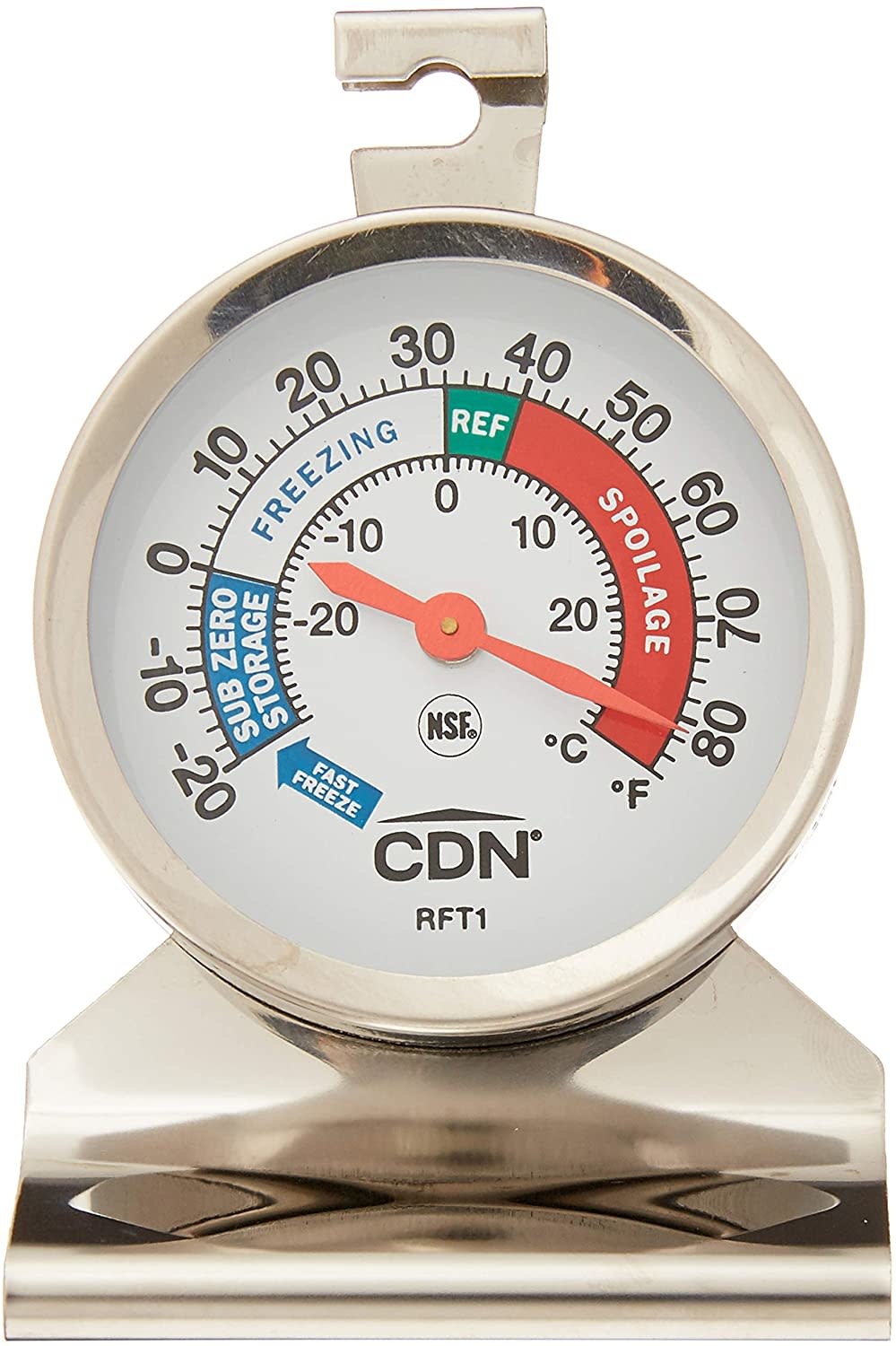 CDN ProAccurate® Heavy Duty Refrigerator/Freezer Thermometer - Spoons N