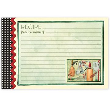 Brownlow Gifts Cook With Love Recipe Cards, 4x6