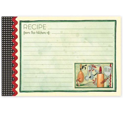 Brownlow Gifts Cook With Love Recipe Cards, 4x6