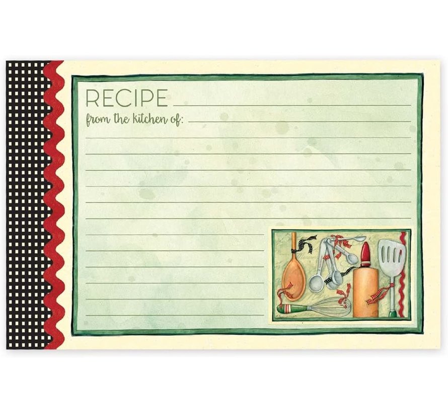 Cook With Love Recipe Cards, 4x6