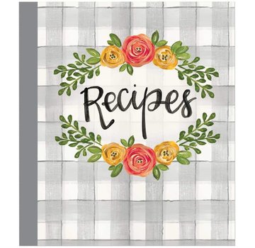 Brownlow Gifts Floral Kitchen Recipe Binder