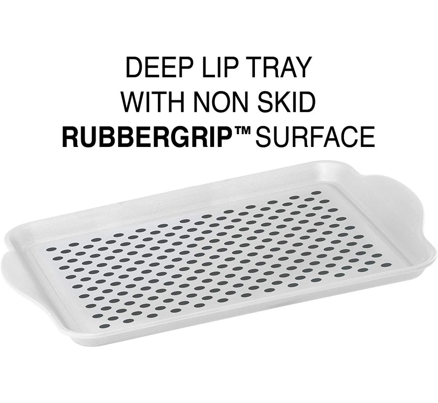 Rubbergrip Tray - White 11.5" X 17.5"