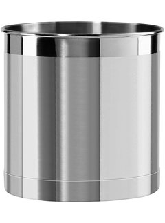 OGGI Stainless Steel Kitchen Canister 47oz, Black - Airtight Clamp