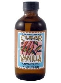 LorAnn Clear Vanilla Extract (Artificial/Double Strength) 4oz