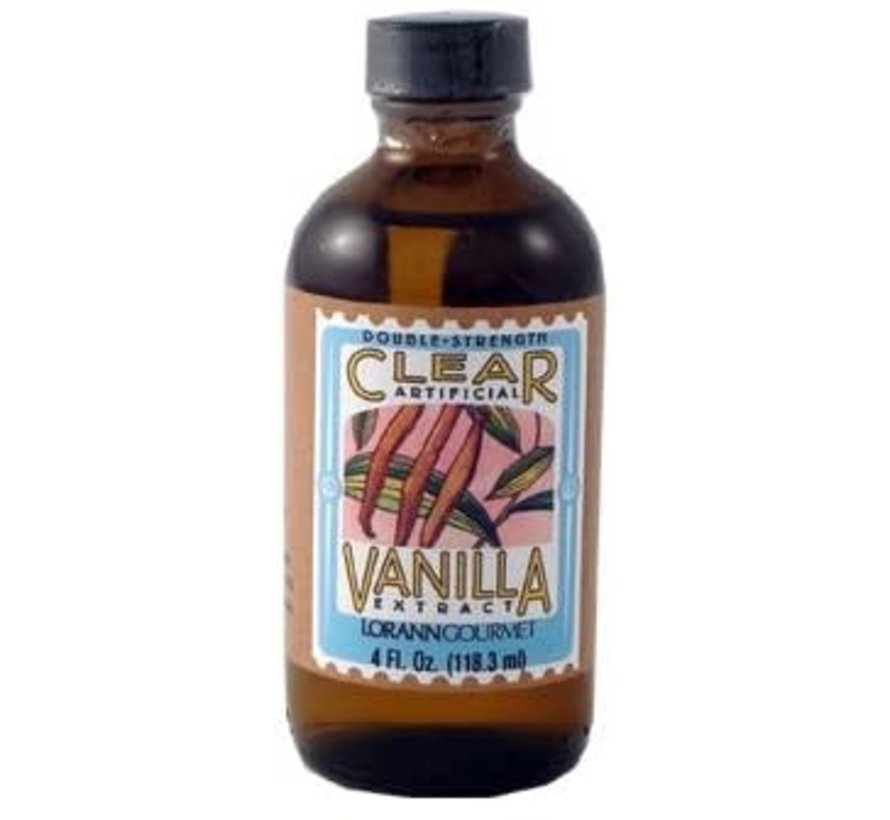 Clear Vanilla Extract (Artificial/Double Strength) 4oz