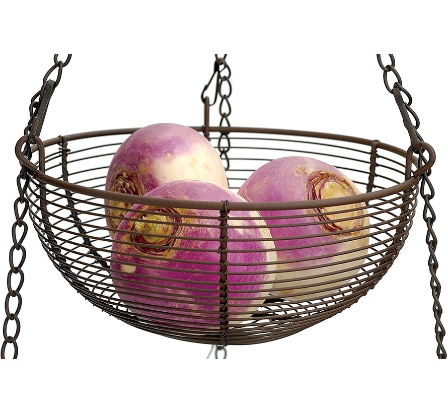 3-Tier Hanging Baskets, Bronze Wire