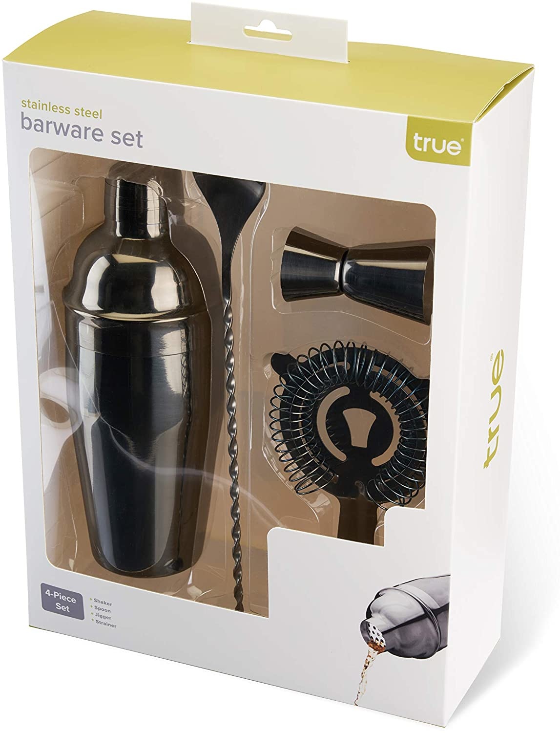 True Jet Gunmetal Black Barware Set Spoons N Spice