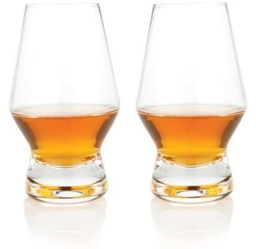 Viski Raye Crystal Scotch Glasses (Set of 2)