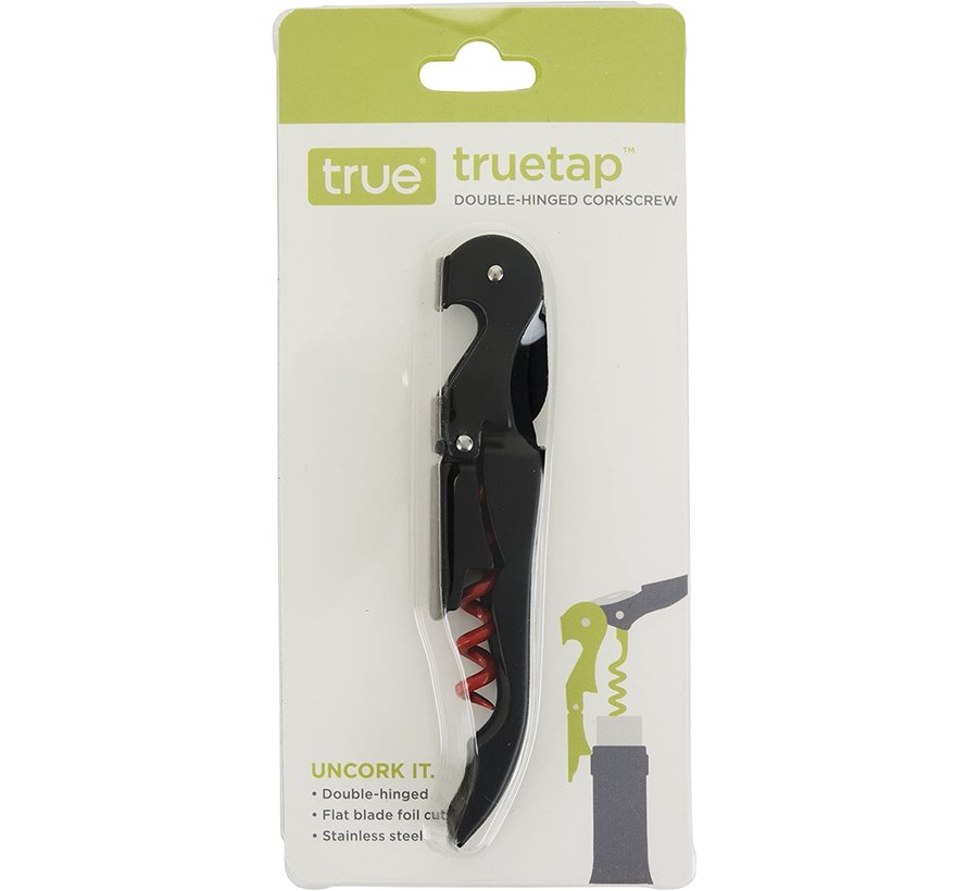 Truetap Double-Hinged Corkscrew - Black/Red