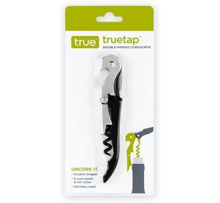 Truetap Double-Hinged Corkscrew - Black