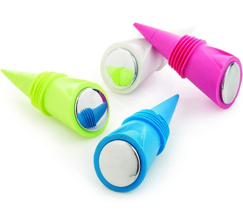 True Brands Cone Silicone Bottle Stoppers