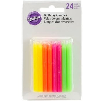 Wilton Celebration Hot Neon Colored Candles
