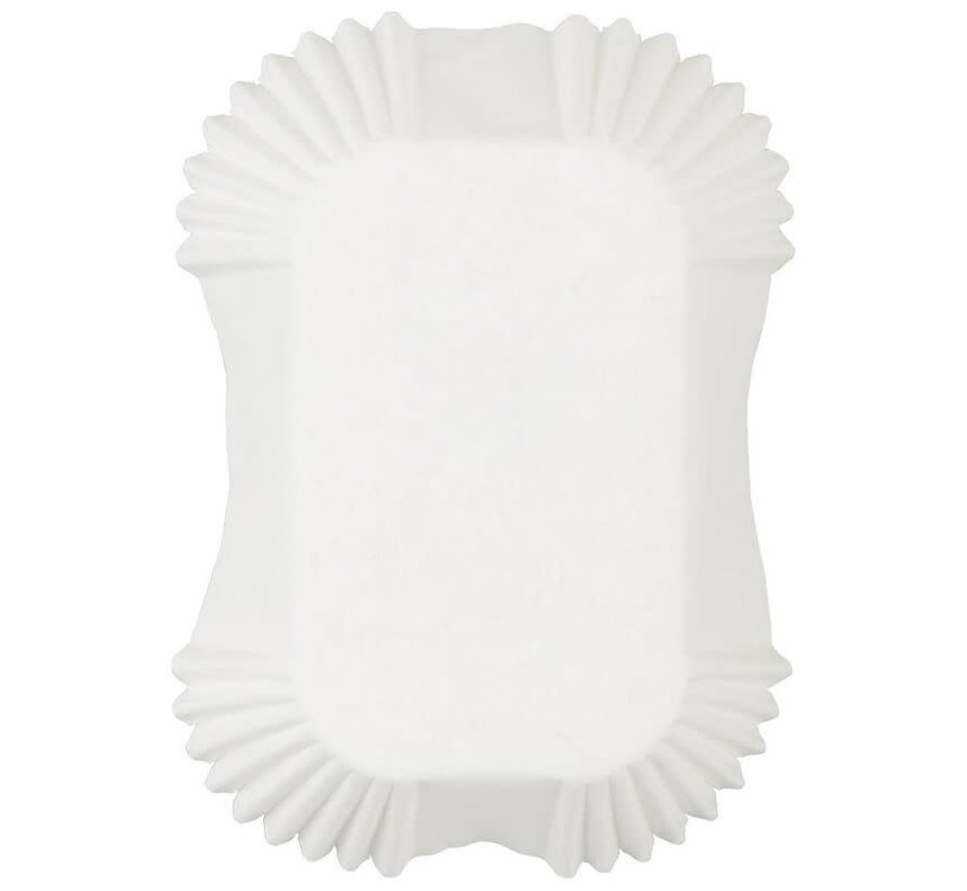 Petite Loaf Baking Cups - White