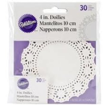 Wilton 4" Doilies - White