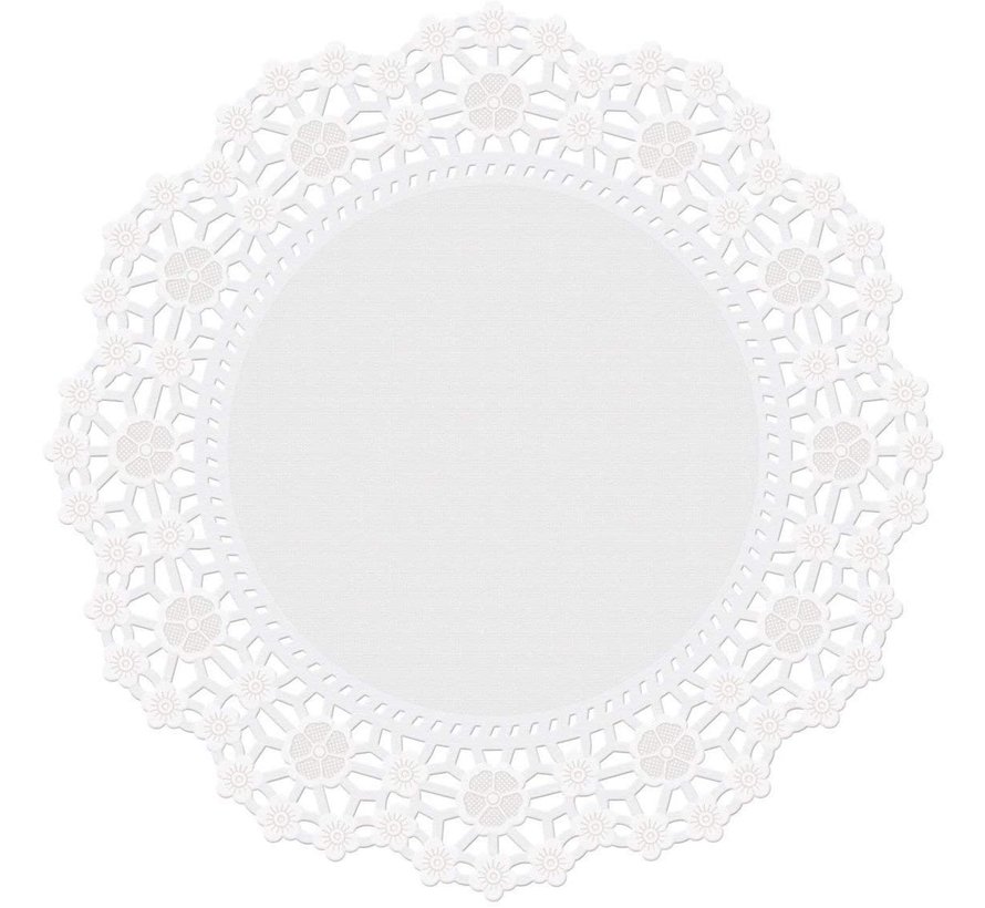 10" Grease Proof  Doilies - White