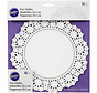 8" Grease Proof Doilies - White