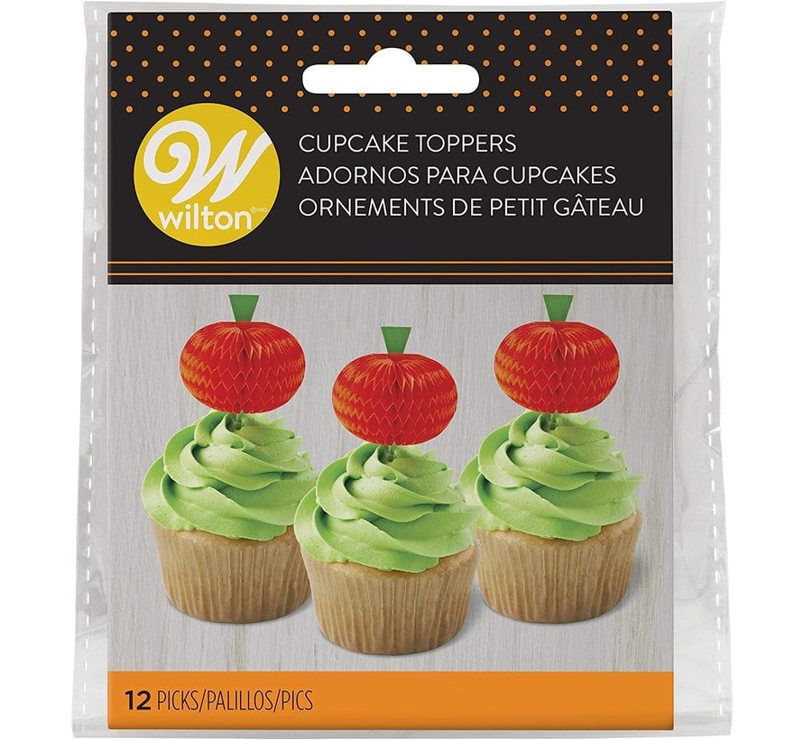 Pumpkin Cupcake Toppers