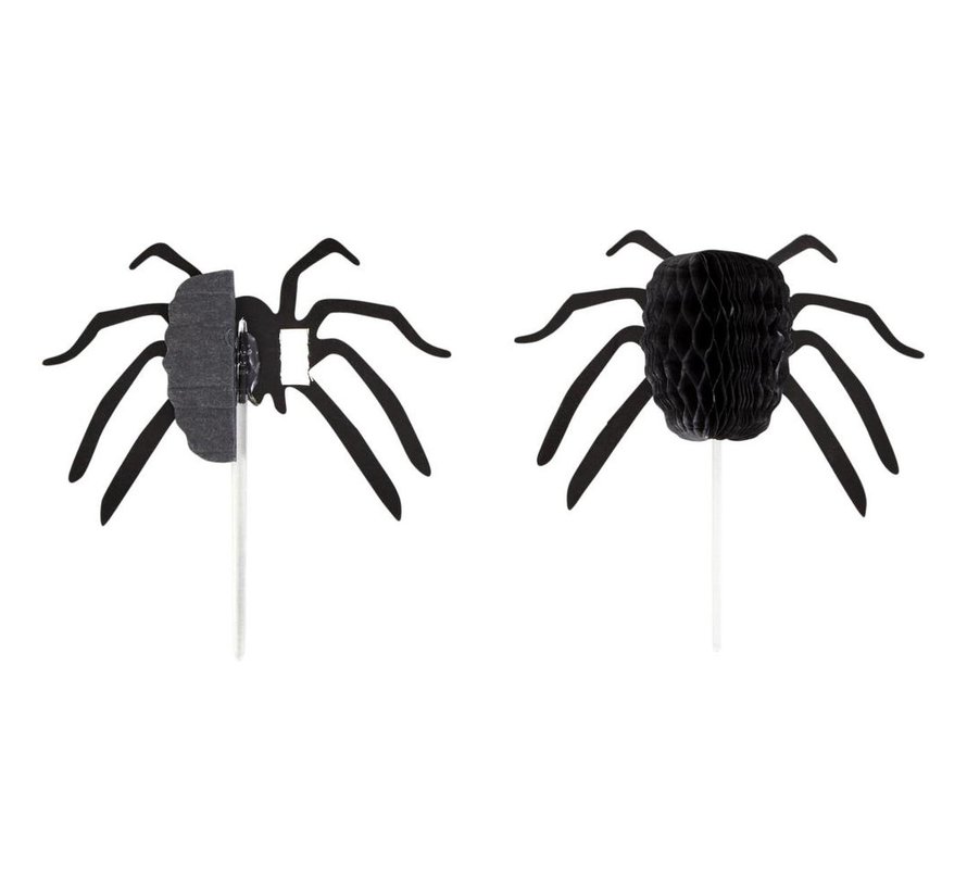 Honeycomb Cupcake Topper - Spider 12ct