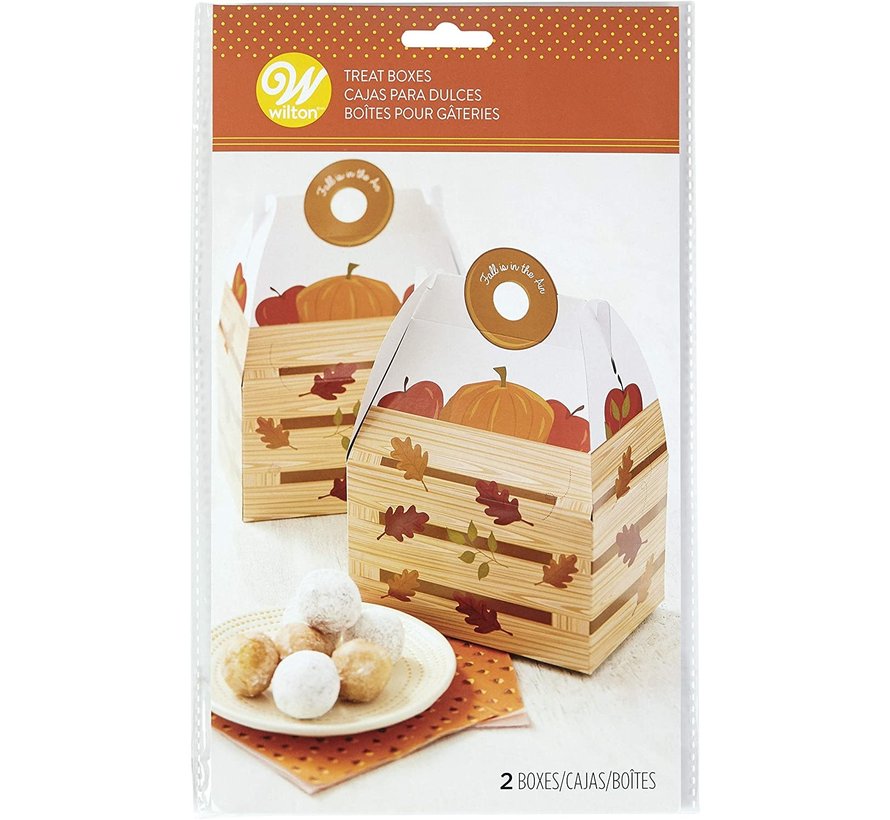 Autum Treat Box w/ Handle - 2 Count