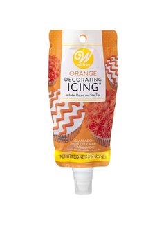 Wilton Orange Icing Pouch W/Tips