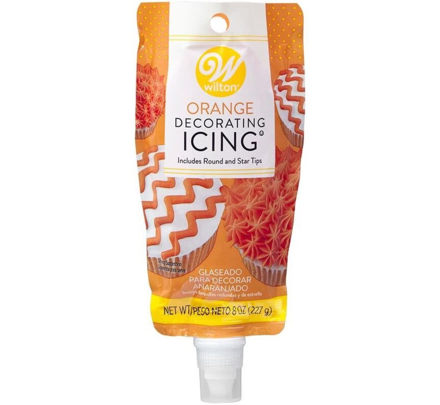 Orange Icing Pouch W/Tips