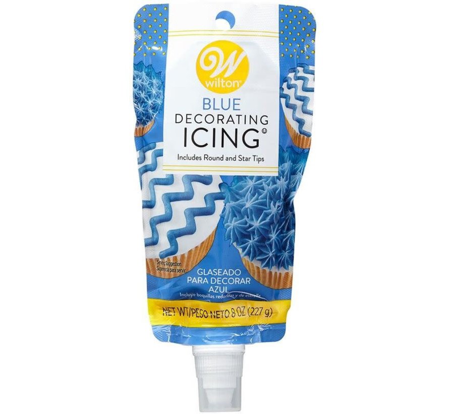 Blue Icing Pouch W/Tips