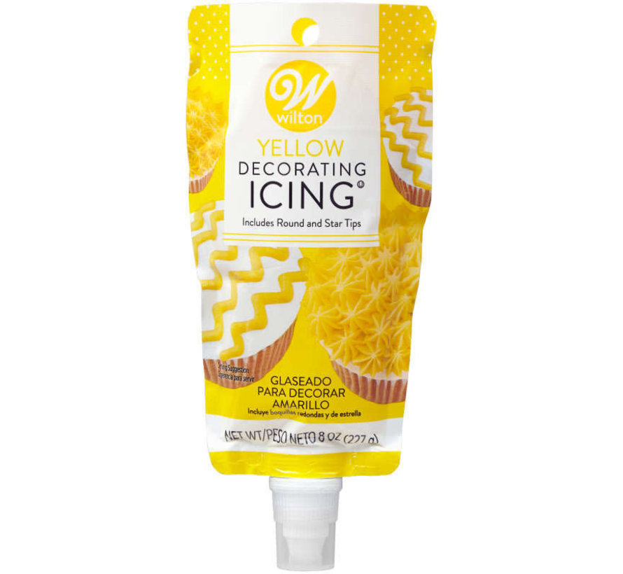 Yellow Icing Pouch W/Tips
