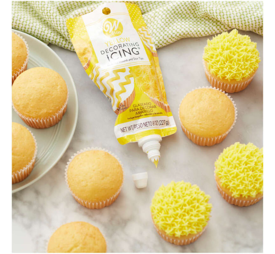 Yellow Icing Pouch W/Tips