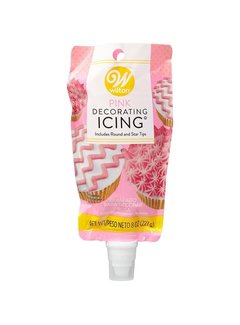 Wilton Pink Icing Pouch W/Tips