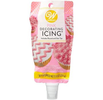 Wilton Pink Icing Pouch W/Tips