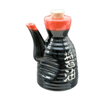 Fuji Sauce Dispenser 7oz Black/Red