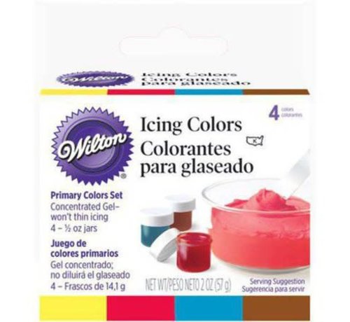 Wilton Icing Colors Primary 4pc Set - Gel