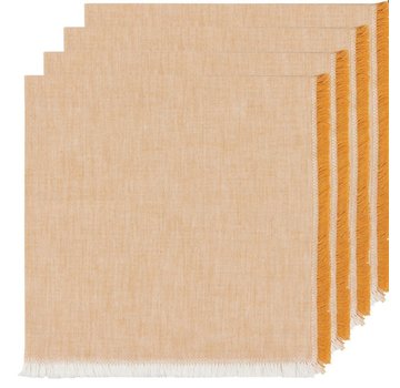 Now Designs Heirloom Chambray 4pc Napkins - Ochre