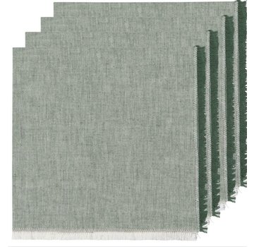 Now Designs Heirloom Chambray 4pc Napkins - Jade