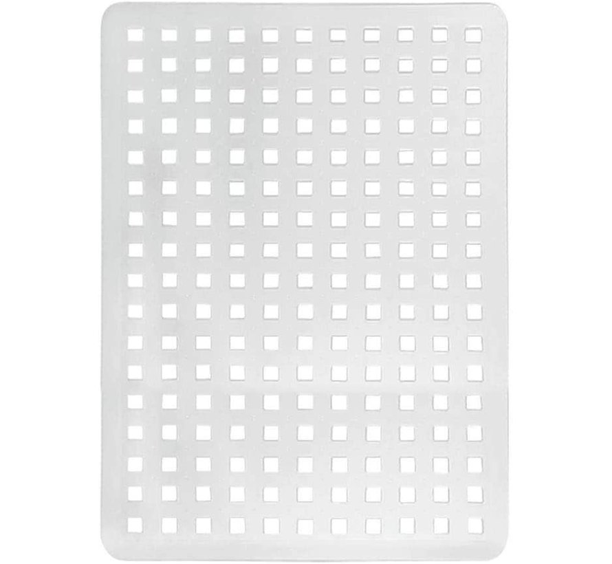 iDesign Euro Kitchen Sink Protector Mat, Large, Clear 