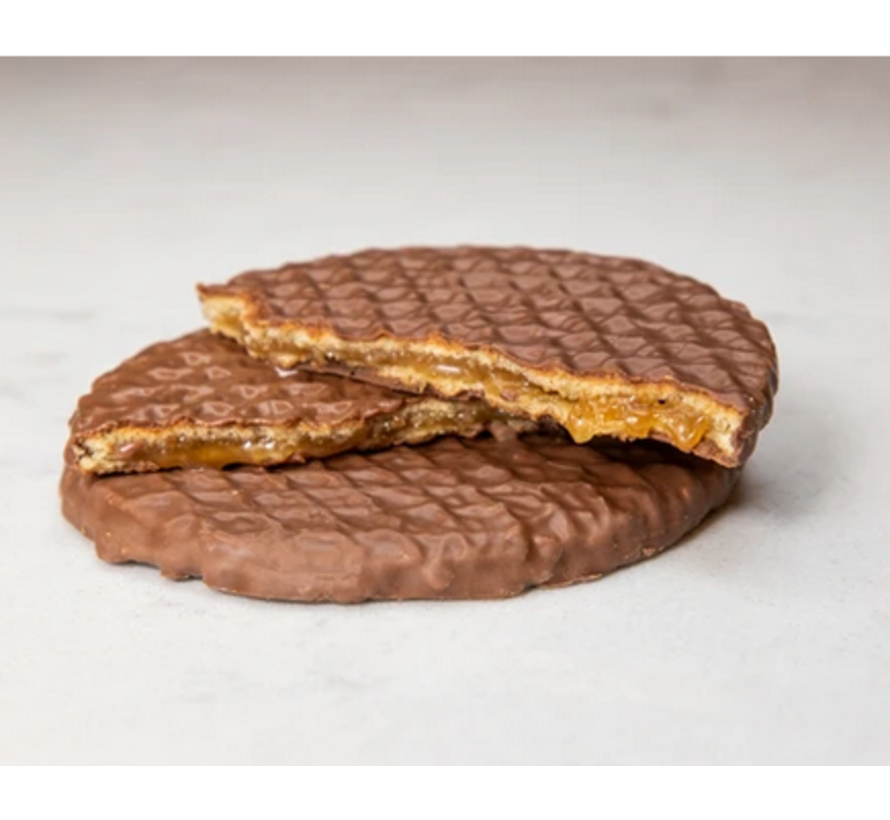 Chocolate Covered Salted Caramel Stroopwafel