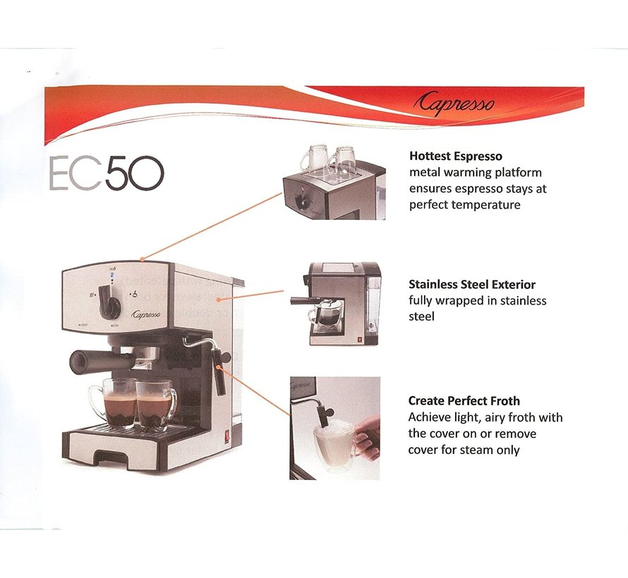 EC50 Stainless Steel Pump Espresso Machine