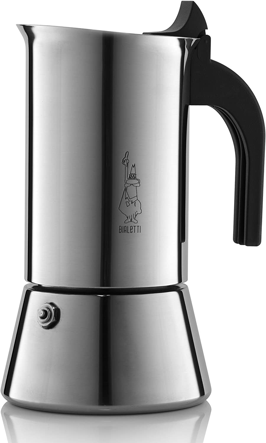 Bialetti Venus Induction 4 Cup Espresso Coffee Maker, Stainless Steel, Pack of 1