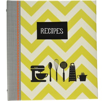 C.R. Gibson Pocket Page Recipe Book Kitchen Gear