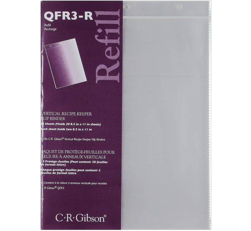C.R. Gibson Vertical Flip Recipe Keeper Refill